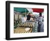 Olive Oil Stall at the Italian Market at Walton-On-Thames, Surrey-Hazel Stuart-Framed Photographic Print