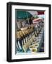 Olive Oil Stall at the Italian Market at Walton-On-Thames, Surrey-Hazel Stuart-Framed Photographic Print