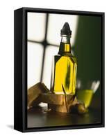 Olive Oil with Slices of Bread-Luzia Ellert-Framed Stretched Canvas