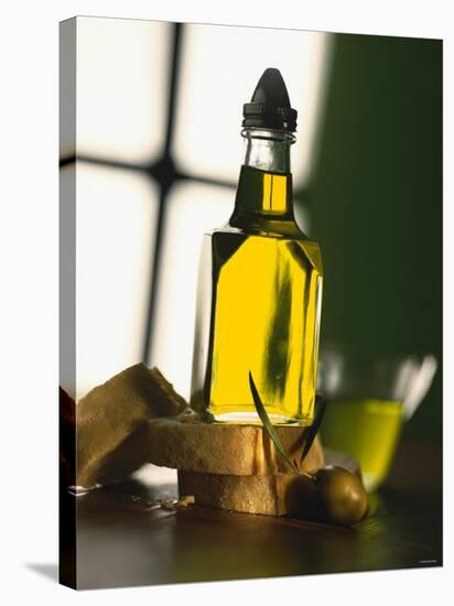 Olive Oil with Slices of Bread-Luzia Ellert-Stretched Canvas