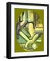 Olive Passage-Ruthie Digital Abstract-Framed Art Print