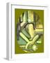 Olive Passage-Ruthie Digital Abstract-Framed Art Print