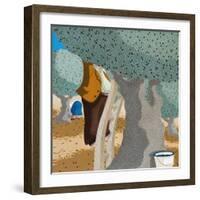 Olive Pickers, 2011-Victoria Webster-Framed Giclee Print