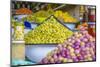 Olive Stall in the Place Djemaa El Fna in the Medina of Marrakech, Morocco, North Africa, Africa-Andrew Sproule-Mounted Photographic Print