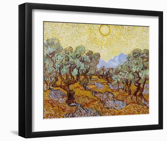 Olive Trees, 1889-Vincent van Gogh-Framed Art Print