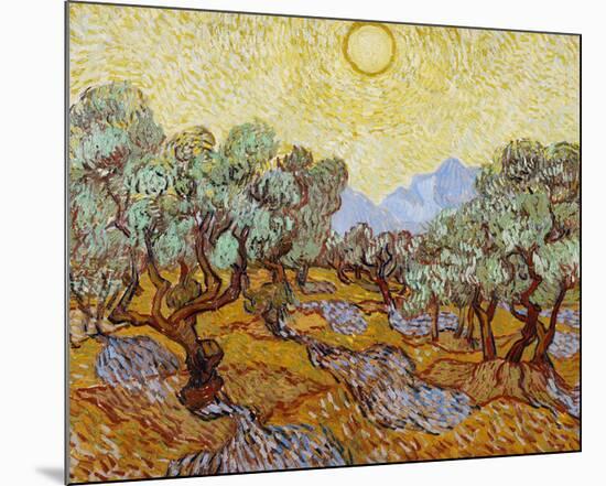 Olive Trees, 1889-Vincent van Gogh-Mounted Art Print