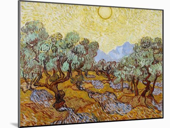 Olive Trees, 1889-Vincent van Gogh-Mounted Giclee Print