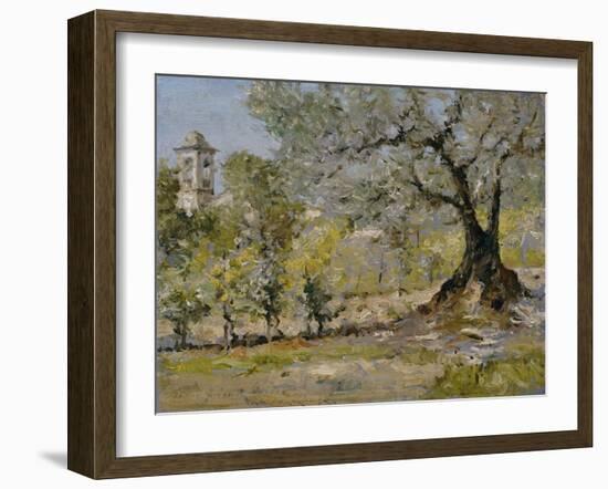 Olive Trees in Florence-William Merritt Chase-Framed Giclee Print