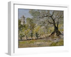 Olive Trees in Florence-William Merritt Chase-Framed Giclee Print