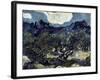 Olive Trees with the Alpilles in the Background-Vincent van Gogh-Framed Giclee Print