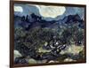 Olive Trees with the Alpilles in the Background-Vincent van Gogh-Framed Giclee Print