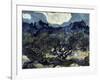 Olive Trees with the Alpilles in the Background-Vincent van Gogh-Framed Giclee Print