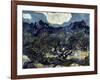 Olive Trees with the Alpilles in the Background-Vincent van Gogh-Framed Giclee Print