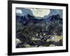 Olive Trees with the Alpilles in the Background-Vincent van Gogh-Framed Giclee Print