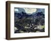 Olive Trees with the Alpilles in the Background-Vincent van Gogh-Framed Giclee Print