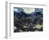 Olive Trees with the Alpilles in the Background-Vincent van Gogh-Framed Giclee Print