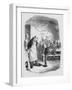 Oliver Asking for More, from 'The Adventures of Oliver Twist' by Charles Dickens-George Cruikshank-Framed Giclee Print