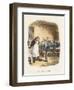 Oliver Asking for More, Illustration for 'Oliver Twist' by Charles Dickens (Colour Litho)-George Cruikshank-Framed Premium Giclee Print