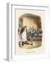 Oliver Asking for More, Illustration for 'Oliver Twist' by Charles Dickens (Colour Litho)-George Cruikshank-Framed Giclee Print