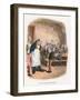 Oliver Asking for More, Illustration for 'Oliver Twist' by Charles Dickens (Colour Litho)-George Cruikshank-Framed Giclee Print