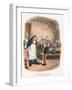 Oliver Asking for More, Illustration for 'Oliver Twist' by Charles Dickens (Colour Litho)-George Cruikshank-Framed Giclee Print