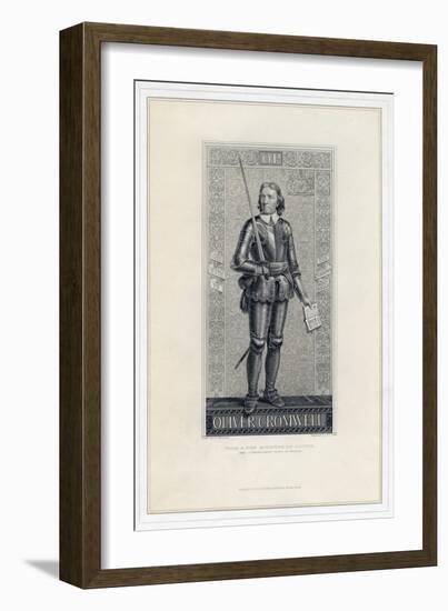 Oliver Cromwell, 19th Century-JJ Crew-Framed Giclee Print