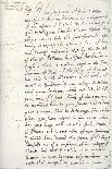 A Letter to a Mr Storie by Oliver Cromwell, St Ives, 11 January, 1635-1636-Oliver Cromwell-Giclee Print
