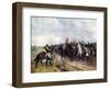 Oliver Cromwell and His Troops at Dunbar Singing the 118th Psalm, 1926-Andrew Garrick Gow-Framed Giclee Print