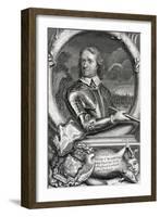 Oliver Cromwell, Cooper-G Vertue-Framed Art Print