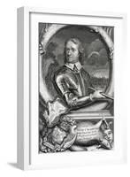 Oliver Cromwell, Cooper-G Vertue-Framed Art Print