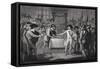 Oliver Cromwell Dissolving Long Parliament-null-Framed Stretched Canvas