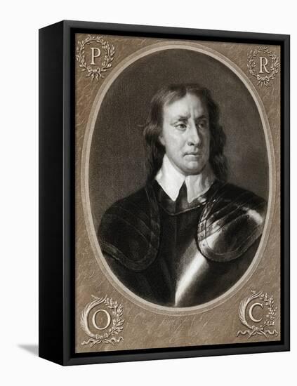 Oliver Cromwell, English Military Leader and Politician,1657-Peter Lely-Framed Stretched Canvas