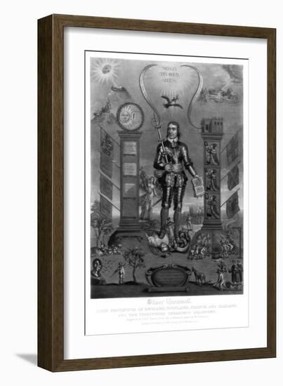 Oliver Cromwell, English Soldier and Statesman-Charles Turner-Framed Giclee Print