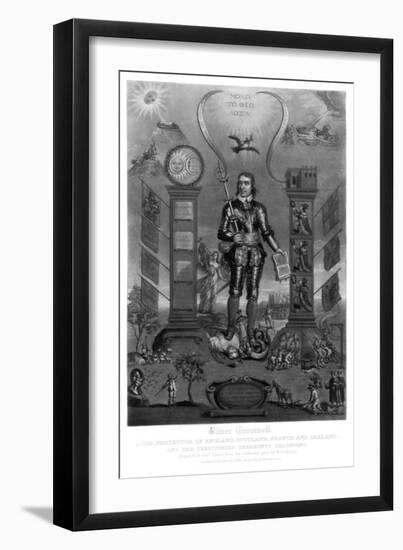 Oliver Cromwell, English Soldier and Statesman-Charles Turner-Framed Giclee Print