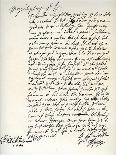 A Letter by Oliver Cromwell to Cardinal Mazarin, 4 December 1657-Oliver Cromwell-Giclee Print