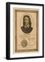 Oliver Cromwell Lord Protector with His Autograph-null-Framed Art Print