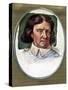 Oliver Cromwell portrait-Samuel Cooper-Stretched Canvas