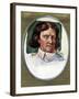 Oliver Cromwell portrait-Samuel Cooper-Framed Giclee Print