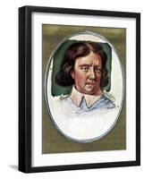 Oliver Cromwell portrait-Samuel Cooper-Framed Giclee Print