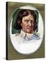 Oliver Cromwell portrait-Samuel Cooper-Stretched Canvas