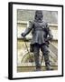 Oliver Cromwell Statue Next to Westminster Abbey, London, England-null-Framed Photographic Print