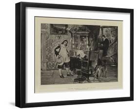 Oliver Cromwell Visits John Milton-null-Framed Giclee Print