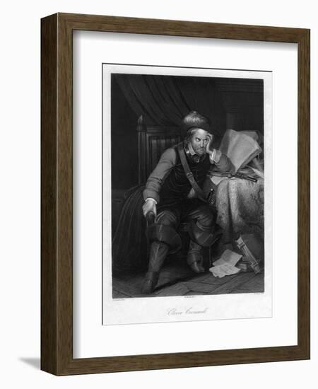 Oliver Cromwell with 'Killing No Murder, 1657-AH Payne-Framed Giclee Print