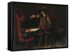 Oliver Cromwell-Paul Delaroche-Framed Stretched Canvas