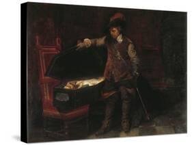 Oliver Cromwell-Paul Delaroche-Stretched Canvas