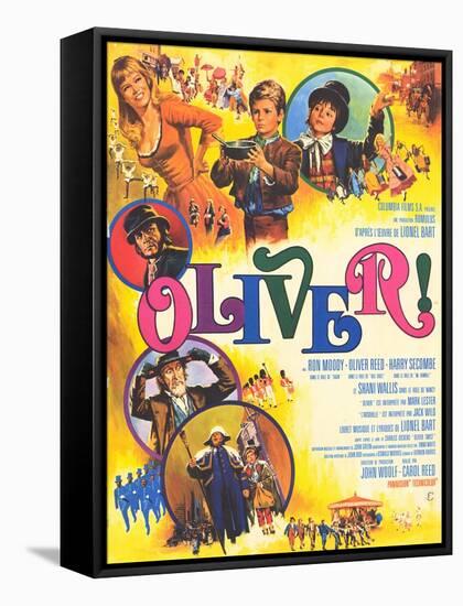 Oliver, French Movie Poster, 1969-null-Framed Stretched Canvas
