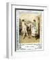 Oliver Goldsmith 's play She Stoops to Conque-Hugh Thomson-Framed Giclee Print