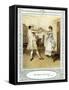 Oliver Goldsmith 's play She Stoops to Conque-Hugh Thomson-Framed Stretched Canvas