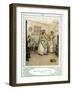 Oliver Goldsmith 's play She Stoops to Conque-Hugh Thomson-Framed Giclee Print