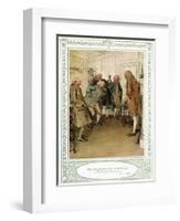 Oliver Goldsmith 's play She Stoops to Conque-Hugh Thomson-Framed Giclee Print